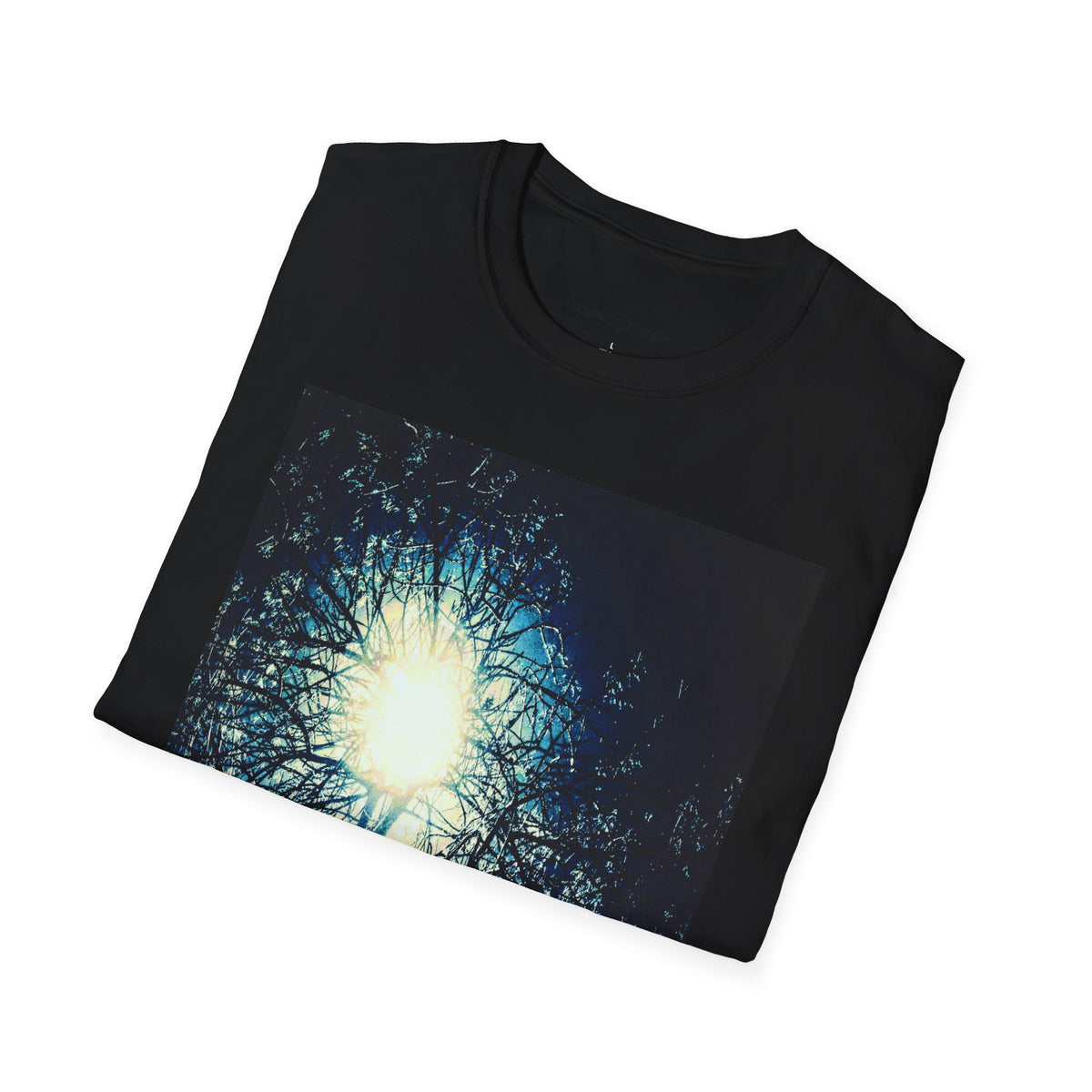 Moonlit Forest T-Shirt — Ethereal Night Sky Trees Graphic Tee