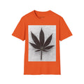 Cannabis Leaf Graphic T-Shirt – Black & White Marijuana Print
