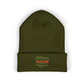 Gratitude Embroidered Cuffed Beanie — Cozy Knit Hat with Positive Patch